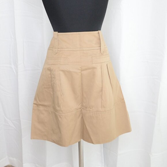 Philosophy Di Alberta Ferretti Khaki Skirt Sz 4 - Picture 3 of 8